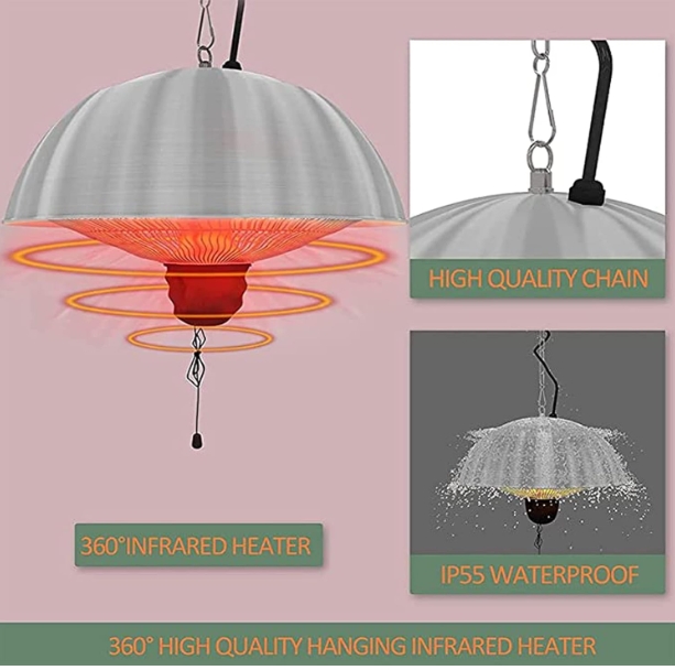 Waterproof heating table IP44